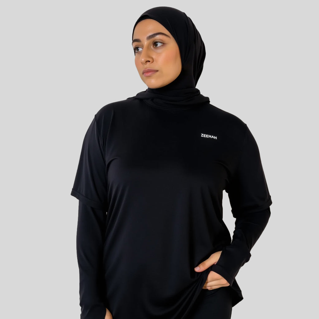 Oversized Active Tee - Black