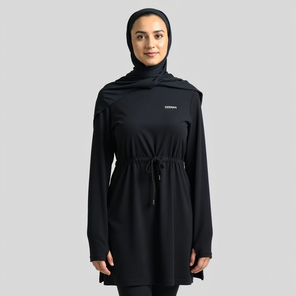 Modest Active Top - Black